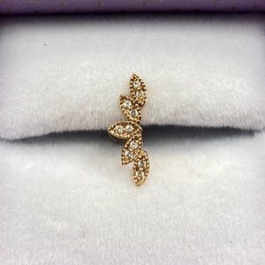 BVLA dainty rose gold and diamond stud earring